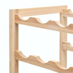 Berkfield Home Wine Rack Cedar Wood 57.5x28x102 cm in Light Tan - thumbnail 5