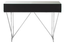 Orsina Glamorous Console Table With 2 Spacious Drawers, Storage Table With Mirrored Glass Top, Silver Lounge Table - thumbnail 5