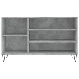 Berkfield Home Shoe Cabinet Concrete Grey 102x36x60 cm Engineered Wood - Size: 102 x 36 x 60 cm - thumbnail 4