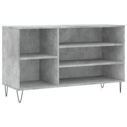 Berkfield Home Shoe Cabinet Concrete Grey 102x36x60 cm Engineered Wood - Size: 102 x 36 x 60 cm - thumbnail 2