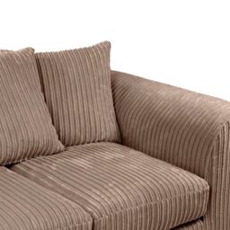Furniture 786 Chicago Jumbo Cord 3&2 Seater Sofa Set in Camel - thumbnail 4