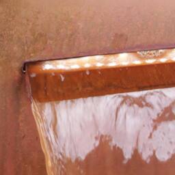 Primrose Planter Water Feature Fountain Cascade Waterfall Corten Steel in Copper - thumbnail 5