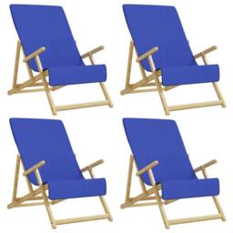 Berkfield Home Beach Towels 4 pcs Royal Blue 60x135 cm Fabric 400 GSM