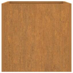 Berkfield Home Planter 62x47x46 cm Corten Steel in Brown - Size: 62 x 47 x 46 cm - thumbnail 6