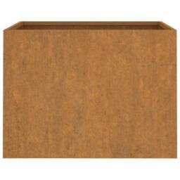Berkfield Home Planter 62x47x46 cm Corten Steel in Brown - Size: 62 x 47 x 46 cm - thumbnail 5