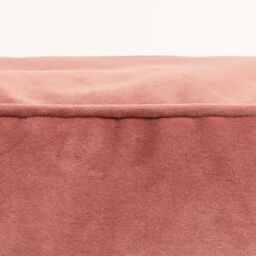 icon Amara Square Bean bag Footstool, Velvet in Light Pink - thumbnail 6
