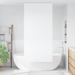 Berkfield Home Shower Roller Blind with Cassette 110x240 cm Fabric Width 106 cm in White