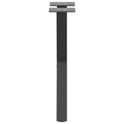Berkfield Home Coffee Table Legs X-Shaped 2 pcs Anthracite 38x(42-43) cm Steel in Black - thumbnail 6