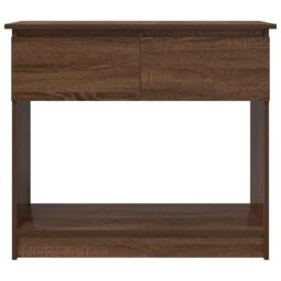 Berkfield Home Console Table with Drawers Brown Oak 85.5x38.5x74.5 cm - thumbnail 6