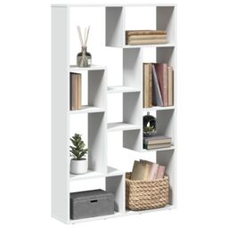 Berkfield Home Bookcase White 72x20x120 cm Engineered Wood - Size: 72 x 20 x 120 cm - thumbnail 1