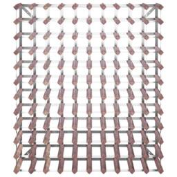 Berkfield Home Wine Rack for 120 Bottles Brown Solid Wood Pine - thumbnail 4