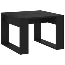 Berkfield Home Side Table Black 50x50x35 cm Engineered Wood - Size: 50 x 50 x 35 cm - thumbnail 2