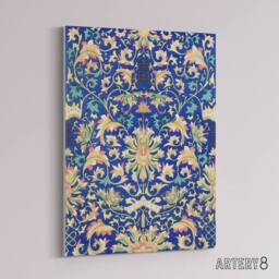 "Artery8 Owen Jones Ornamental Chinese Floral Pattern Canvas Wall Art Print in Blue - Size: W12"" x H16""" - thumbnail 2