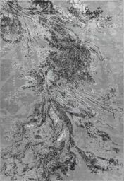Desire Rugs Serenity Modern Abstract Area Rug - Flowing Water-Inspired Design for Living Room, Bedroom, Hallway in Black - Size: 60 cm x 220 cm - thumbnail 2