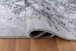 Desire Rugs Serenity Modern Abstract Area Rug - Flowing Water-Inspired Design for Living Room, Bedroom, Hallway in Black - Size: 60 cm x 220 cm - thumbnail 8
