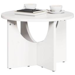 Berkfield Home Coffee Table White 50 x 50 x 35 cm Solid pine wood - thumbnail 3