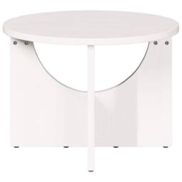 Berkfield Home Coffee Table White 50 x 50 x 35 cm Solid pine wood - thumbnail 6