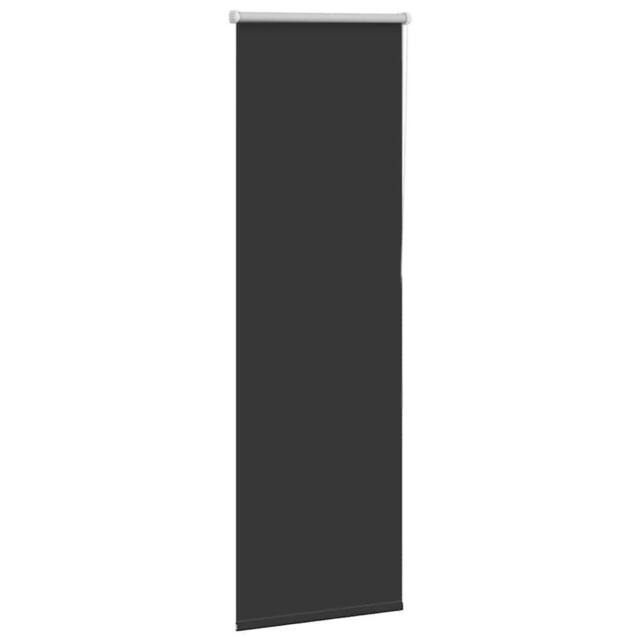 Berkfield Home Roller Blind Blackout Black 40x130 cm Fabric Width 35.7 cm Polyester - image 1
