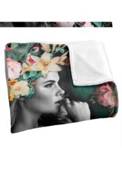 Reinders Flower Floral Portrait Silky Touch Super Soft Throw Blanket 152 X 127 cm in White - thumbnail 3