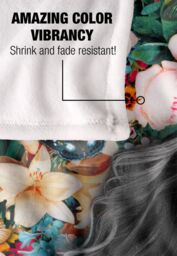 Reinders Flower Floral Portrait Silky Touch Super Soft Throw Blanket 152 X 127 cm in White - thumbnail 4