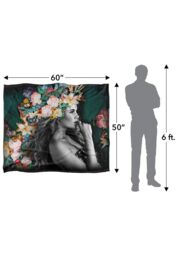 Reinders Flower Floral Portrait Silky Touch Super Soft Throw Blanket 152 X 127 cm in White - thumbnail 5