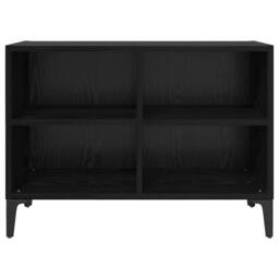 Berkfield Home Entertainment Centre Black Oak Engineered wood Medium - thumbnail 5