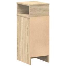 Berkfield Home Bedside Cabinets 2 pcs with Drawer Sonoma Oak 25x31x66 cm in Light Brown - Size: 25 x 31 x 66 cm - thumbnail 7