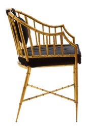 Orsina Elegant Design Armchair, Comfortable Occasional Armchair For Livingroom, Distinctive Detailed Armchair in Black - thumbnail 3