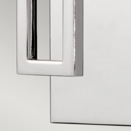 Netlighting Lanza 1 Light Bathroom Wall Light Polished Chrome IP44 G9 in Grey - thumbnail 3