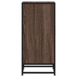 Berkfield Home Sideboard Brown Oak 35.5x35x76 cm Engineered Wood & Metal - thumbnail 5