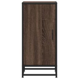 Berkfield Home Sideboard Brown Oak 35.5x35x76 cm Engineered Wood & Metal - thumbnail 4