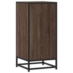 Berkfield Home Sideboard Brown Oak 35.5x35x76 cm Engineered Wood & Metal - thumbnail 6