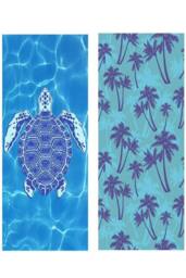 LARANGE Beach Towel with Bag Microfiber Double-Sided 180 X 90 in Blue - thumbnail 1