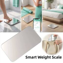 FLAVORA New Electronic Scales Home Body Called Accurate Adult in Silver - thumbnail 3