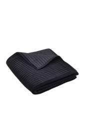 Catherine Lansfield 'Velvet Pinsonic' Quilted Bedspread in Black - thumbnail 3