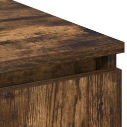 Berkfield Home TV Cabinet with LED Smoky Oak 180x38x49 cm Engineered Wood in Brown - Size: 180 x 38 x 49 cm - thumbnail 9