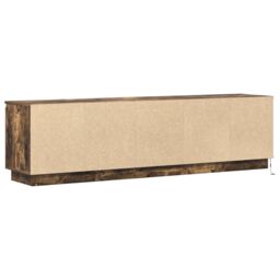 Berkfield Home TV Cabinet with LED Smoky Oak 180x38x49 cm Engineered Wood in Brown - Size: 180 x 38 x 49 cm - thumbnail 8