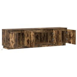 Berkfield Home TV Cabinet with LED Smoky Oak 180x38x49 cm Engineered Wood in Brown - Size: 180 x 38 x 49 cm - thumbnail 5