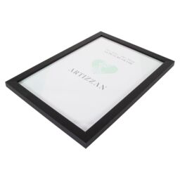 Happy Homewares Modern & Chic Black Veneer Wood Effect A4 Certificate Frame for Wall or Table - thumbnail 4
