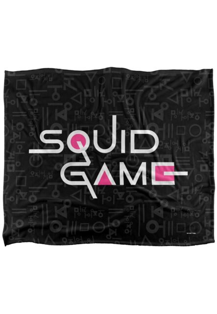 Netflix Squid Game Logo Officially Licensed Silky Touch Super Soft Throw Blanket 152 x 127 cm in White - image 1