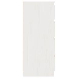Berkfield Home Side Cabinet White 60x36x84 cm Solid Pinewood - Size: 60 x 36 x 84 cm - thumbnail 4
