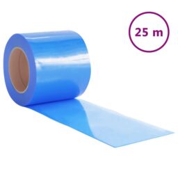 Berkfield Home Door Curtain Blue 200 mmx1.6 mm 25 m PVC - thumbnail 2