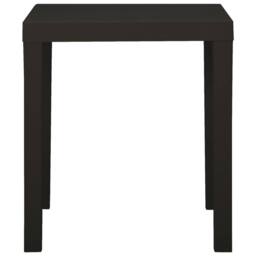 Berkfield Home Garden Table Anthracite 79x65x72 cm Plastic in Black - Size: 79 x 65 x 72 cm - thumbnail 1