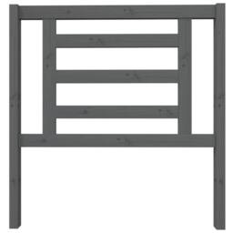 Berkfield Home Beautiful Bed Headboard Grey 96x4x100 cm Solid Wood Pine - Size: 96 x 4 x 100 cm - thumbnail 1