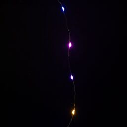 Samuel Alexander 50 LED 2.5m Premier MicroBrights Indoor Outdoor Christmas Multi Function Battery Operated Lights with Timer on Pin Wire in Rainbow - thumbnail 4