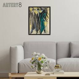 "Artery8 Ernst Ludwig Kirchner Berlin Street Framed Canvas Wall Art Print - Size: W18"" x H24""" - thumbnail 3