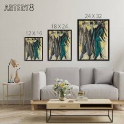"Artery8 Ernst Ludwig Kirchner Berlin Street Framed Canvas Wall Art Print - Size: W18"" x H24""" - thumbnail 4