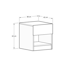 GFW Catania Lamp Table in Walnut - thumbnail 6