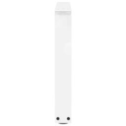 Berkfield Home Dining Table Legs V-Shape 2 pcs White 50x(42-43.3) cm Steel - thumbnail 6