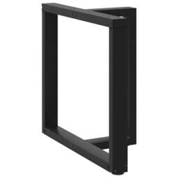 Berkfield Home Modern Dining Table Legs T-Shaped¬†2 pcs Black 80x35x(72-73) cm Steel - thumbnail 4
